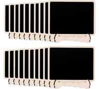 Amazon Basics Wood Mini Chalkboards Signs with Support Easels, 20 Pack, 8 x 10
