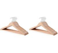 Amazon Basics Wood Suit Clothes Hangers, 20-Pack, 44 cm, Natural