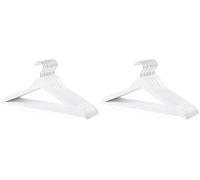 Amazon Basics Wood Suit Clothes Hangers, 20-Pack, 44 cm, White