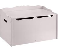 Amazon Basics Wooden Toy Box, Grey, 76.2 x 45.7 x 48.3 cm