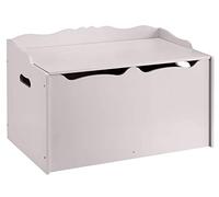 Amazon Basics Wooden Toy Box, Grey, 76.2 x 45.7 x 48.3 cm