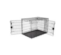 Amazon Basics XXL Metal Dog Crate/Cage with Tray, Durable and Foldable Dog Cage
