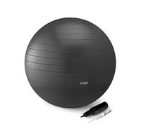 Amazon Basics Yoga Exercise Ball, 58-66 cm Diameter, Black