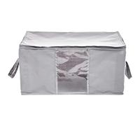 Amazon Basics Zippered Storage Bags with Window, Grey, Clear, 59.9 x 44.7 x 28.7 cm