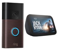 Amazon Battery Video Doorbell (Venetian Bronze) & Echo Show 5 Smart Display with Alexa (Charcoal) Bundle - 3rd Gen