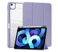 Amazon Brand Case for iPad Air 4 Generation 10.9 Inch Case (2020) / iPad Air 5 Generation 10.9 Inch Case (2022) with Pen Holder Leather Case Stand Protective Cover Supports Purple