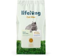 Amazon Brand - Lifelong Clumping Corn Cat Litter, Unscented, 25 L (Pack of 1)