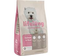 Amazon Brand - Lifelong - Complete Dry Dog Food with Salmon 3 kg (Pack of 1)
