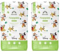 Amazon Brand - Mama Bear Disney Ultra Dry Nappies, Size 4 (8-14 kg), 84 Count, White (Pack of 2)