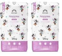 Amazon Brand - Mama Bear Disney Ultra Dry Nappies, Size 5 (10-16 kg), 76 Count, White (Pack of 2)