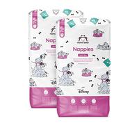 Amazon Brand - Mama Bear Disney Ultra Dry Nappies, Size 5+ (11-17 kg), 144 Count (2 Packs of 72), White, Monthly Pack
