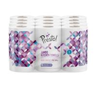 Amazon Brand - Presto! Jumbo Kitchen Rolls, 12 Pack (12 x 80 3-ply-sheets)