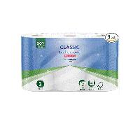 Amazon Classic Kitchen Roll 3 Ply Strong and Absorbent Pack of 3 Rolls 80 Sheets per Roll FSC Certified