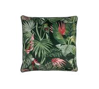 Amazon Creatures Printed Piped Cushion Paoletti Jade 50cm x 50cm