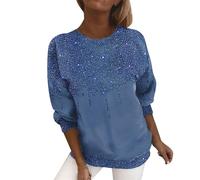 Amazon Deals Glitter Christmas Top Long Sleeved Cotton Tops Women Linen Blouses For Women Uk Womens Party Tops Size 12 Costumes For Women Sexy Warehouse Clearance