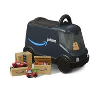 Amazon Delivery Van Ride On Toy for Kids, Blue Toddler Ride on Toy for Ages 2+, Amazon Exclusive