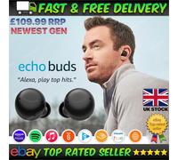 Echo Buds (2nd Gen) | Wireless earbuds with Alexa, Bluetooth in-ear headphones Black