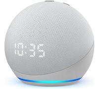 AMAZON Echo Dot (4th Gen) Smart Speaker & Clock with Alexa - Glacier White