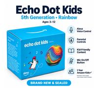 Amazon Echo Dot Kids 5th Gen Smart Speaker - Rainbow Swirl