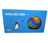 Amazon Echo Dot Kids Smart Speaker 5th Gen Rainbow Swirl with Alexa Subscription