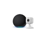 Amazon Echo Dot (Newest gen), Charcoal + Blink Mini 2K+ Indoor Camera, White - Voice-control your camera with Alexa, with Alex Early Access