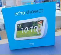 Echo Show 5 (Newest gen), Smart display and alarm clock with clearer sound, Cloud blue, with Alexa+ Early Access