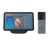 Amazon Echo Show 8 (2025) Smart Display with Alexa & Battery Retinal 2K Video Doorbell Bundle, Silver/Grey