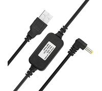 Amazon Echo Spot and Echo Dot 3rd Gen USB to DC Power Adapter, 5V to 12V Voltage Step-Up Converter (Black)
