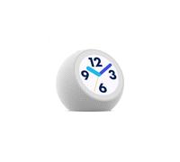 Amazon Echo Time (all-new), Customisable smart clock, Smart alarms, Ambient sounds, Smart home hub, Ideal for bedrooms, Glacier White, with Alex Early Access