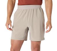 Amazon Essentials AE - Active Men's Performance Stretch Woven 7" Training Short with Liner (New), Taupe, L