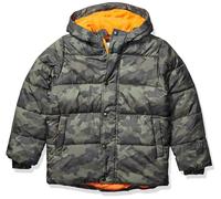 Amazon Essentials Babies, Toddlers, and Boys' Heavyweight Hooded Puffer Jacket