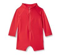 Amazon Essentials Baby Boys' Long-Sleeve One-Piece Rashguard, Bright Poppy Red, 24 Months