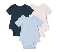 Amazon Essentials Baby Girls Classic-Fit Cotton Short-Sleeve Crew-Neck Vests