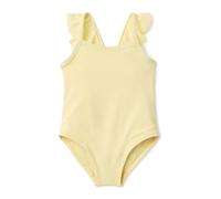 Amazon Essentials Baby Girls' Frill One-Piece Swimsuit, Light Yellow, 18 Months