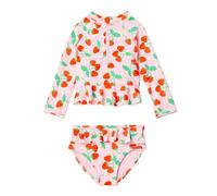 Amazon Essentials Baby Girls' Rashguard Set, Pink Tomato Red Strawberries, 18 Months