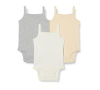Amazon Essentials Baby Girls' Sleeveless Bodysuits, Baby Vests, Pack of 3, Neutrals, 0-3 Months