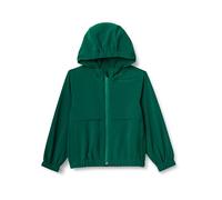 Amazon Essentials Boys' Active Performance Stretch Woven Full-Zip Athletic Hoodie Jacket, Dark Green, 8 Years