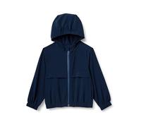Amazon Essentials Boys' Active Performance Stretch Woven Full-Zip Athletic Hoodie Jacket, Navy, 10 Years