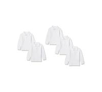 Amazon Essentials Boys and Toddlers' Long-Sleeve Pique Polo Shirts, Multipacks