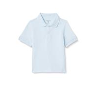 Amazon Essentials Boys' Classic-Fit Cotton Pique Short-Sleeve School Uniform Polo Shirts, Light Blue, 8 Years