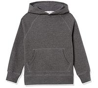 Amazon Essentials Boys' Fleece Sweater Hoodie Sweatshirts, Charcoal, 10 Years
