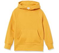 Amazon Essentials Boys' Fleece Sweater Hoodie Sweatshirts, Golden Yellow, 10 Years