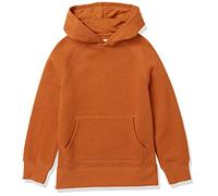 Amazon Essentials Boys' Fleece Sweater Hoodie Sweatshirts, Light Brown, 9 Years