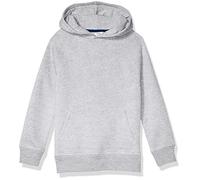 Amazon Essentials Boys' Fleece Sweater Hoodie Sweatshirts, Light Grey Heather, 11-12 Years