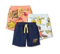 Amazon Essentials Boys' French Terry Knit Shorts, Pack of 3, Harry Potter, 11-12 Years