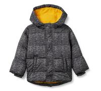 Amazon Essentials Boys' Heavyweight Hooded Puffer Jacket, Charcoal Heather, 4 Years