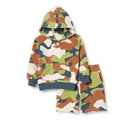 Amazon Essentials Boys' Hoodie and Shorts Set, Dark Navy Camo, 9 Years