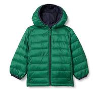 Amazon Essentials Boys' Lightweight Water-Resistant Packable Hooded Puffer Jacket, Green, 5 Years