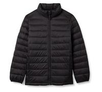 Amazon Essentials Boys' Lightweight Water-Resistant Packable Puffer Jacket, Black, 8 Years