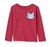 Amazon Essentials Boys' Long-Sleeve T-Shirts, Dark Red Dog, 11-12 Years